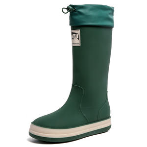 Çiftler yağmur çizmeleri uzun tüp su ayakkabısı moda kaymaz nehir izleme balıkçılık kauçuk ayakkabı su botları erkekler kadınlar - Product Image 6