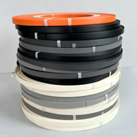 Bande de chant PVC pour meubles, personnalisable en couleur et design, épaisseur 0,4-3 mm, étanche pour armoires