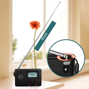 <span class=keywords><strong>Radio</strong></span> de Banda Completa AM FM SW de Bolsillo con Altavoz, Soporte para Tarjeta TF, Grabador USB, Temporizador de Apagado - Product Image 5