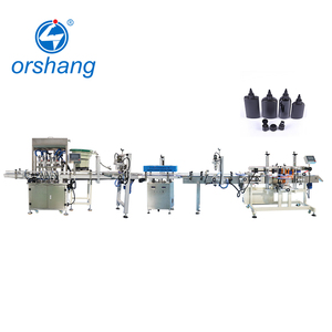 Ligne de production de bouteilles plates à <span class=keywords><strong>colle</strong></span> Orshang Electric entièrement automatique pour le remplissage, le vissage, le capsulage et l'étiquetage de boissons et de produits chimiques - Product Image 1