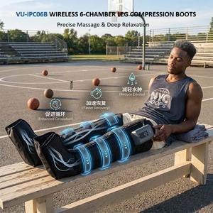 Bottes <span class=keywords><strong>de</strong></span> compression pneumatique approuvées CE, masseur à compression d'air sans fil pour améliorer <span class=keywords><strong>la</strong></span> <span class=keywords><strong>circulation</strong></span> et réduire les gonflements - Product Image 6