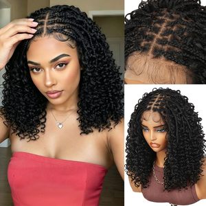 Parrucca in Capelli Umani Intrecciata Boho Senza Nodi, Densità 250%, Vendita all'Ingrosso # Parrucca Corta <span class=keywords><strong>Bob</strong></span> Nera 1B HD 13x4 con Frontale in Pizzo per Donne, Capelli Vergini, Disponibile - Product Image 1