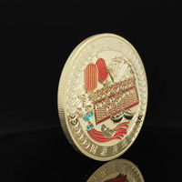 Moneda Conmemorativa de Viaje Personalizada de China, Moneda de Desafío Esmaltada con Paisaje de la Ciudad Antigua de Pingyao, Moneda de Oro 3D, Regalo Conmemorativo