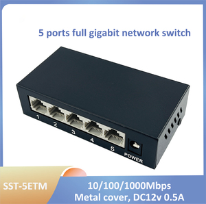 5 Ports Gigabit <strong>Network</strong> <strong>Switch</strong> DC12v Plug and Play for Desk Installation - Product Image 2