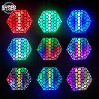Lumière LED hexagonale rétro DMX512 RGBW à effet blinder pour discothèque, soirée, salle de banquet, performance