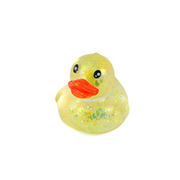 Jouet anti-stress RXS : Canard moelleux avec paillettes, jouet anti-stress canard de dessin animé, gadget créatif pour la décompression, rebond lent et doux