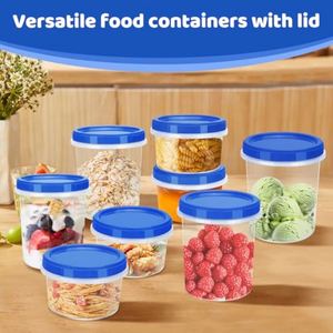 32 oz Soup <b>Storage</b> <b>Containers</b> with Lids Reusable Freezer <b>Containers</b> for Food with Screw on Lids No BPA Free - Product Image 4