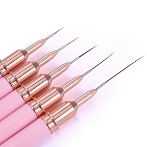 Pincel delineador de uñas francés rosa de 7/9/12/15/25 mm, pincel ultrafino para dibujar líneas alargadas, bolígrafo para dibujar uñas, manicura DIY - Product Image 4