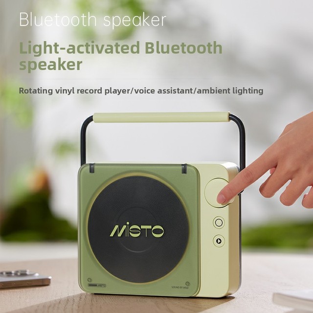 Baisuoluo LK12 Speaker-Cute Stylish Mini Outdoor Wireless Birthday Gift for Girls & Best Friends No Built-in Mic or Remote