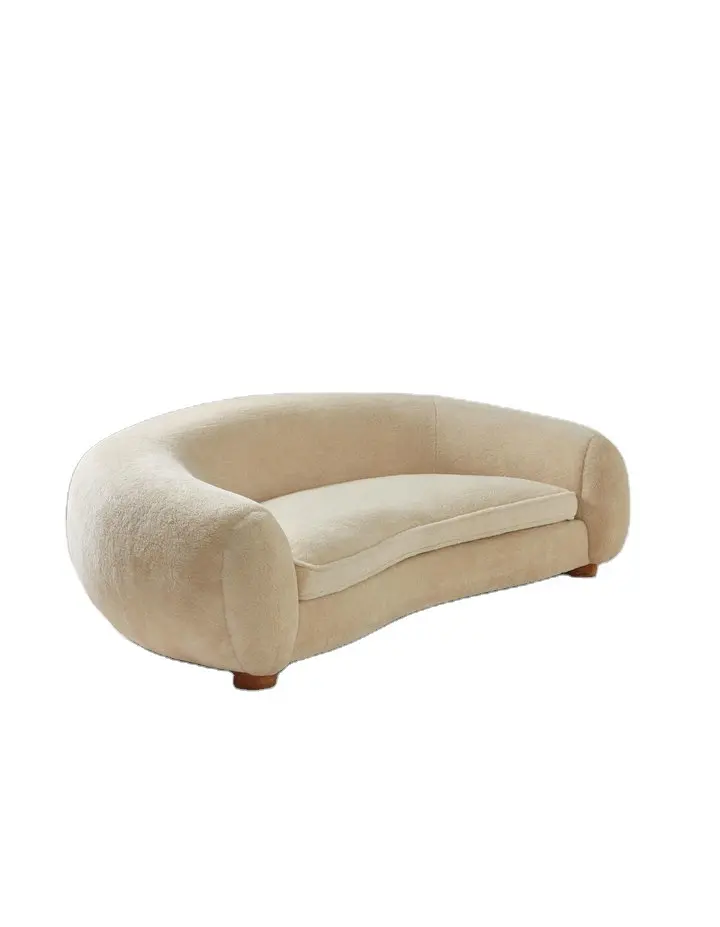 Luxury furniture couch optional color velvet sofa set design with solid wood frame legs for living room bedroom