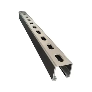 Fast Dispatch Anti-Vibration Support System Accessories Perforated Alloy Steel C Type Channel