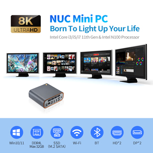 Trường PC Mini Dual Core DDR4 Core i3 i5 i7 1145g7 1115g4 2DP 2HD win11 <span class=keywords><strong>Linux</strong></span> bốn hiển thị Máy tính để bàn Mini PC cho văn phòng kinh doanh - Product Image 3