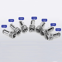 Gx16 Aviasi Konektor 16Mm Tahan Air Perempuan Soket Pcb Panel Mount dan Laki-laki Plug 2 3 4 5 6 7 8 9 10 Pin Kawat Memanfaatkan Kabel