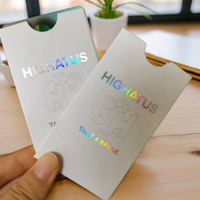 Porte-cartes de visite en carton/kraft sur mesure, porte-cartes-clés d'hôtel, porte-documents personnalisé avec logo laminé