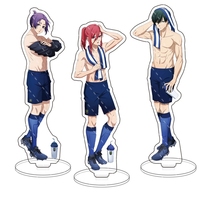 Anime BLUE LOCK Action Figure Doll Chigiri Hyoma Isagi Yoichi Kunigami Rensuke Acrylique Stand Model Plate Cosplay Kids Toy Gift