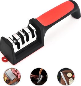 Affûteur de couteaux et ciseaux de cuisine à prix abordable, en céramique, tungstène et acier inoxydable, 4 et 3 étapes - Product Image 2