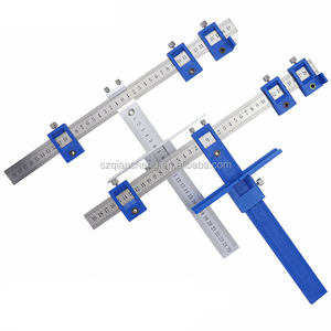 Juego de herramientas de perforación desmontables: plantilla perforadora, guía de broca central, localizador de herrajes para gabinetes, herramienta para taladrar madera y trabajar la madera - Product Image 3