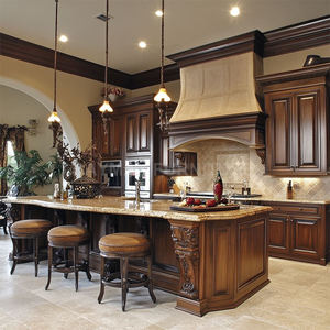 Villa stile classico americano in legno massello Shaker lacca armadi da cucina con <span class=keywords><strong>isola</strong></span> - Product Image 2