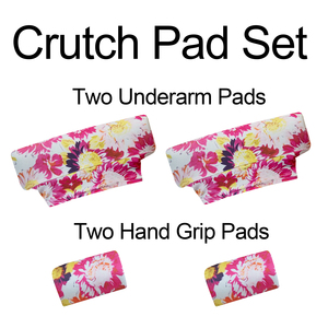 Custom Underarm Crutch <b>Pads</b> Soft Cotton Blend <b>Cushion</b> for Aluminum Wooden Crutches - Product Image 2