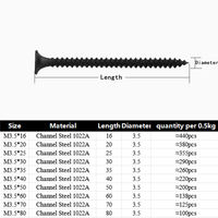 Clavos para paneles de yeso de acero al carbono, vástago liso, cabeza plana a cuadros, punta de diamante recubierta de vinilo pulido, 6 pulgadas, 1.08 mm x 1 pulgada de cabeza, Clase 10