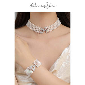 WENCHI สร้อยข้อมือไข่มุกแท้ 450 กรัม หลายชั้น - Product Image 4