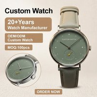 Jam Tangan Minimalis Emas Bulat Kecil dengan Dial Bertekstur, Tali Kulit Asli Dua Warna, Tipis, Kasual, Bisnis, Tahan Air.