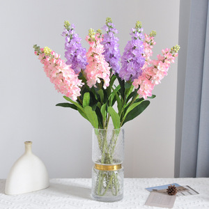 <span class=keywords><strong>Fleur</strong></span> artificielle violette pour décoration <span class=keywords><strong>de</strong></span> salon d'hôtel, chambre à coucher, arrangement floral <span class=keywords><strong>de</strong></span> mariage, délinium pour photographie à domicile - Product Image 4