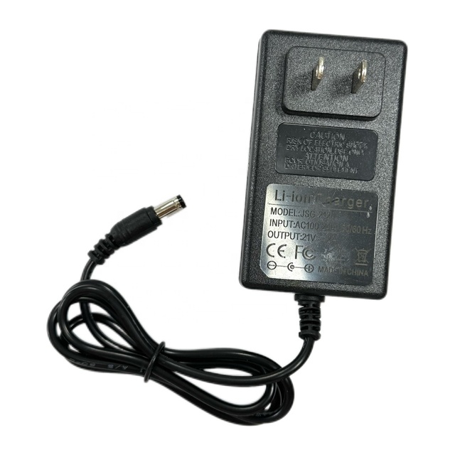 21V 2A Safe Lithium Battery Charger Power Supply Adapter with LED Indicator Light