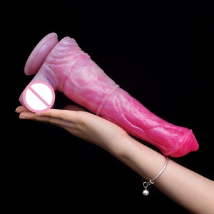 NNSX Soft Silicone Animal Horse <b>Dildo</b> Peach Color Cute Style Horse Cock Monster Penis for Women Men Sex Toys - Product Image 6
