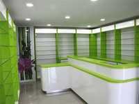 Comptoir de Caisse de Pharmacie Design Vitrine Présentoir pour Agencement de Magasin de Détail