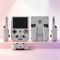 Konsol Video Game Genggam RG 406V Layar Sentuh 4-inci Joystick Warna Cerah Konsol Gaming Android