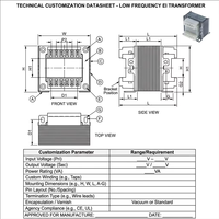 Transformador de Baja Potencia OEM ODM de 16v 24v 20va 30va 40va 12V 35W, Salida 220V 110V 240V, Entrada 50/60Hz, Bobinado de Cobre Puro de Alta Resistencia