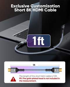 SYONG 2.1 8K HDMI Kablosu 48Gbps 4K120Hz Soundbar ile Uyumlu EARC HDR10 VRR Dolby Vision Atmos HDCP 2.2 ve 2.3 - Product Image 3