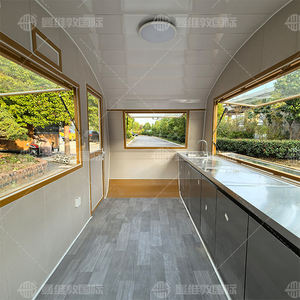 Camion de restauration rapide mobile à prix d'usine, camion de café de rue, remorque de <span class=keywords><strong>franchise</strong></span>, structure en aluminium et fibre de verre, service de glaces et de snacks - Product Image 5