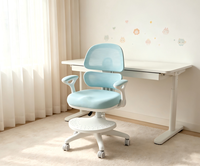 Chaise d'étude ergonomique contemporaine pour enfants, réglable en hauteur, pliable, extensible, avec roulettes silencieuses anti-rayures, vente en gros