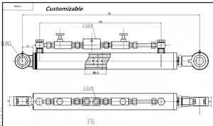 Cilindro Idraulico per Ingegneria di Spinta Tubi Senza Scavo, Componente per Attrezzature da Costruzione Pesanti, Vendita all'Ingrosso - Product Image 3