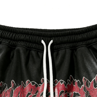 Vente en gros de vieux shorts amples multicolores pour hommes avec patch en forme d'arc Shorts de fitness respirants quotidiens à la mode estivale personnalisés