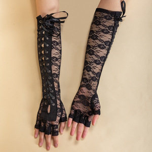 Dzrige Gants De Sorcière D'Halloween En Forme De Griffe De Sorcière - Gants Longs Pour Fantôme - Gants Effrayants Avec Ongles Longs Pour Halloween, Fête, Carnaval, Cosplay, Accessoires De Décoration