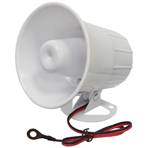 Sirena de Alarma de Color Blanco de 12v y 110db, Altavoz de Agudos con Cable, Sirena de Alarma con Bocina Fuerte, Sistema de Alarma Antirrobo para Seguridad en Exteriores - Product Image 6