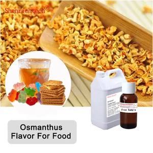 Fabrika özelleştirilmiş 100% saf Osmanthus lezzet Fragrans gıda çiçek tatlar sıvı lezzet suyu çay şurubu içecek şeker için