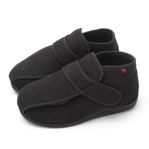 Chaussures d'hiver chaudes pour hommes diabétiques, haute qualité, antidérapantes, bout rond souple, ajustables, larges, avec semelle intérieure à mémoire de forme - Product Image 2