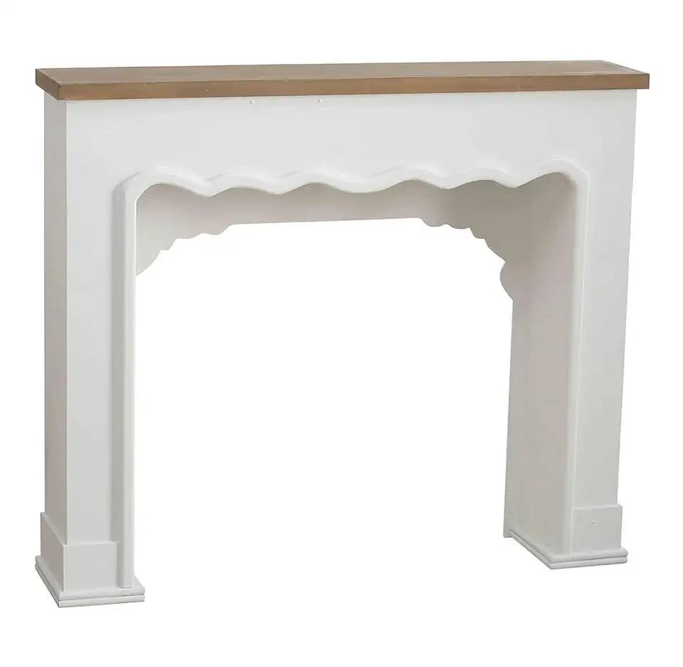 Fabrika satış antika Mantals büyük beyaz çerçeve Modern kapalı Mantel mermer Surround ahşap Mantel şömine