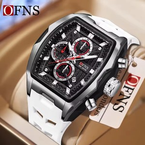 <span class=keywords><strong>Reloj</strong></span> OFNS 1205 Tonneau <span class=keywords><strong>Original</strong></span> para Hombre, Resistente al Agua 5BAR, Correa de Silicona de Alta Calidad, <span class=keywords><strong>Reloj</strong></span> de Pulsera de Lujo - Product Image 1
