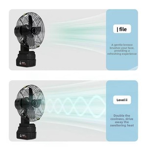Ventilador Portátil de 8 Pulgadas para Camping, Carcasa Metálica, Batería de Litio, Ultra Silencioso, Bajo Consumo, para Exteriores, Pesca, Hogar, Bricolaje - Product Image 5