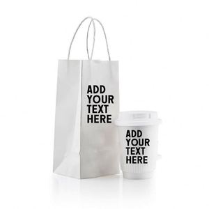 Bolsas de Papel Kraft para Comida Rápida para Llevar, con Asa Troquelada, Ideales para Empacar Pasteles y Café, Aptas para Restaurantes - Product Image 6