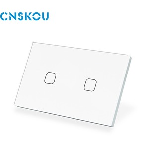 Cnskou Touch Switch Wall Switch Glass Panel 1 Way Single Pole 120V IP20 Flame Retardant - Product Image 2