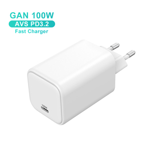 สินค้าใหม่<span class=keywords><strong>ท</strong></span>ี่ชาร์จเร็ว GaN PD3.2 AVS PPS 100W หัวชาร์จติดผนัง USB‑C สำหรับ MacBook Pro, iPhone 17, Samsung S26 Ultra ได้รับการรับรอง CE, CB, RoHS - Product Image 1