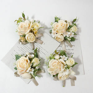 批发派对用品乐队婚礼舞会人造真触摸胸花腕花 - Product Image 6