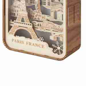 Bán Buôn Chất Lượng Cao Chiếu Sáng Nội Thất Tháp <span class=keywords><strong>Eiffel</strong></span> Khắc Bằng Gỗ Đèn Đèn Pháp Paris Quà Lưu Niệm 3D Hollow Gỗ Thủ Công - Product Image 6