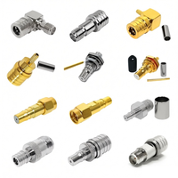 Adaptateur de connecteur coaxial RF à angle droit 90 degrés RP SMA/TNC/BNC/Type N, convertisseur mâle-femelle, connecteur QMA mâle-femelle
